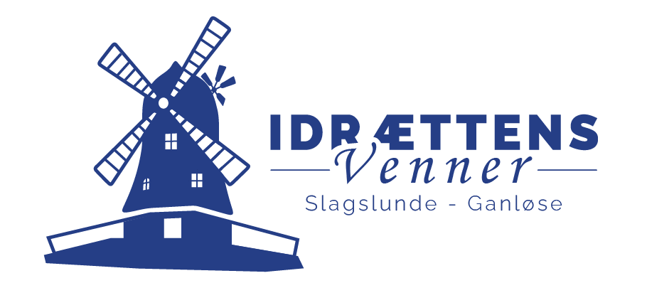 Idrættens venner — Tvær logo, blå